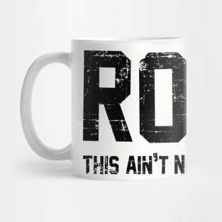 Rox • This ain’t no disco Distressed Black Mug